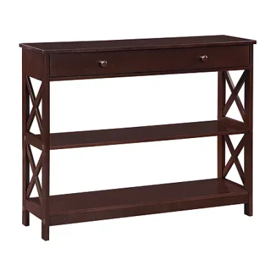 Convenience Concepts Oxford 1-drawer Console Table In Brown