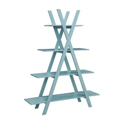 Convenience Concepts Oxford 4-shelf Bookcase In Blue