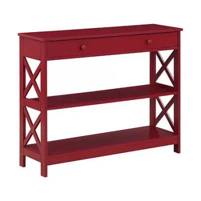 Convenience Concepts Oxford 1-drawer Console Table In Red
