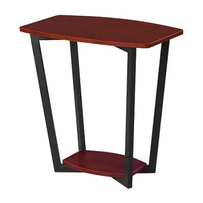 Convenience Concepts Graystone Accent Furniture Storage End Table In Red