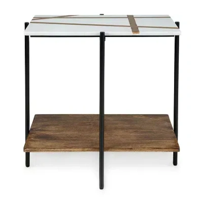 Signature Design By Ashley Braxmore Accent Table In White