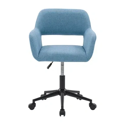 Corliving Marlowe Open Back Height Adjustable Office Chair In Blue