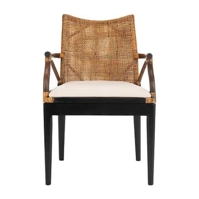 Safavieh Gianni Upholstered Armchair In Brown