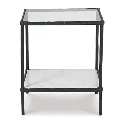 Signature Design By Ashley Ryandale In Antique Black Accent Table In Black
