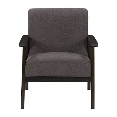 Corliving Greyson Upholstered Armchair In Brown
