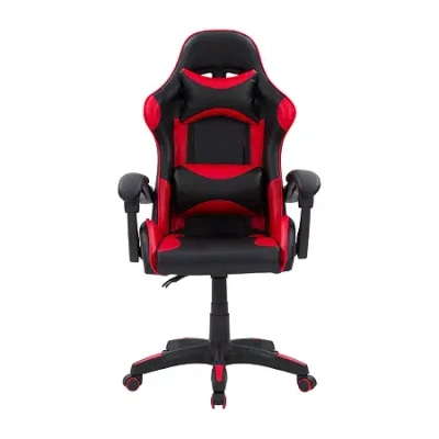 Corliving Ravagers Ergonomic Design Adjustable Height Office And Gaming Chair In Red