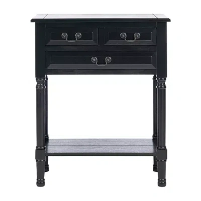 Safavieh Couture Primrose 3 Drawer Console Table In Black