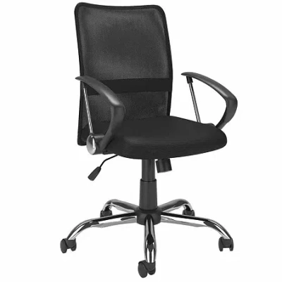 Corliving Workspace Contoured Mesh Back Office Chair In Black