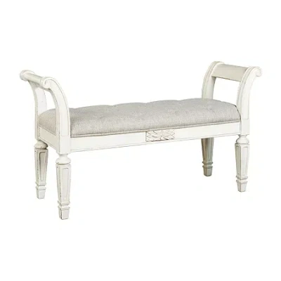 Signature Design By Ashley Realyn Bench In White