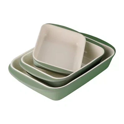 Tramontina Mae 3-pc. Non-stick Bakeware Set In Green