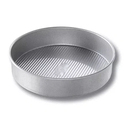 Usa Pan 9" Round Non-stick Cake Pan In Silver