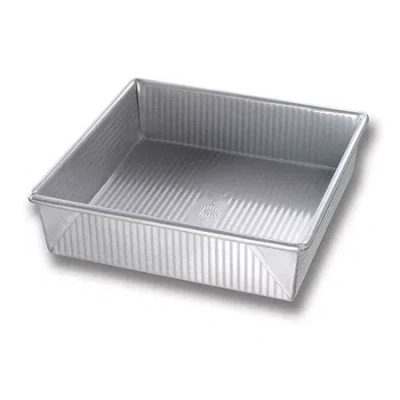 Usa Pan 8" Square Non-stick Cake Pan In Silver
