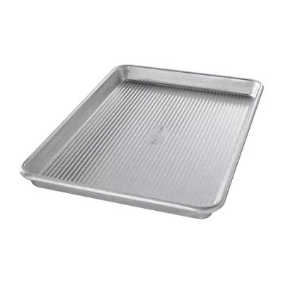 Usa Pan 9"x13" Non-stick Quarter Sheet Pan In Silver