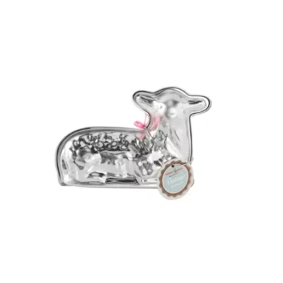 Nordicware Spring Lamb 3d 11" Cake Mold In Silver