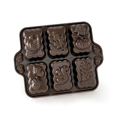 Nordicware Non-stick Harvest Mini Loaf Pan In Brown