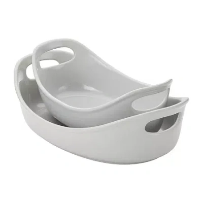 Rachael Ray Bubble & Brown 2-pc. Bakeware Set In Gray