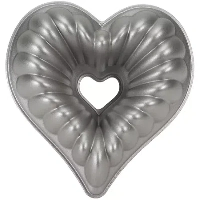 Nordicware Elegant Heart Bundt Pan In Gray