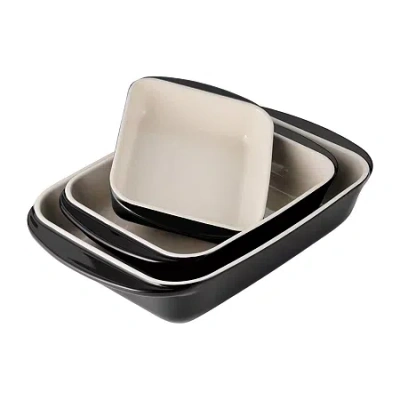 Tramontina Mae 3-pc. Non-stick Bakeware Set In Black