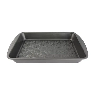 Taste Of Home 13 X 9" Non-stick Metal Baking Pan In Gray