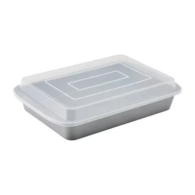 Farberware 9x13" Non-stick Cake Pan With Lid In Gray