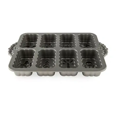 Nordicware Holiday 8-cup Mini Loaf Pan In Silver