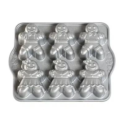 Nordicware Gingerbread Kids Cakelette Pan In Gray