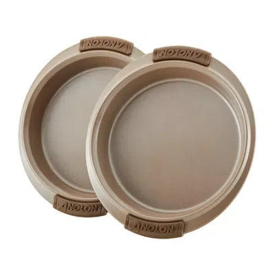 Anolon Advanced 2-pc. 9" Round Non-stick Cake Pan In Brown
