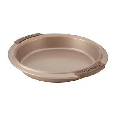 Anolon Advanced Bronze 9" Round Non-stick Cake Pan In Brown