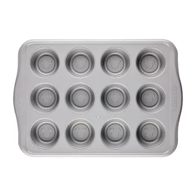 Farberware Disney Bake With Mickey Mouse 12-cup Non-stick Muffin Pan In Red