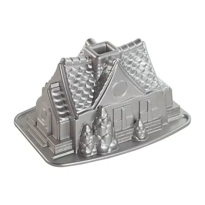 Nordicware Gingerbread House Bundt Pan In Orange