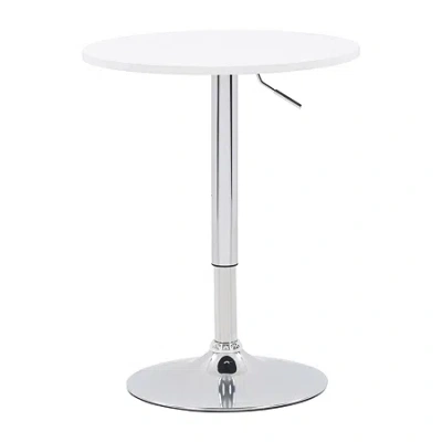 Corliving Adjustable Height Round Bar Table In Black
