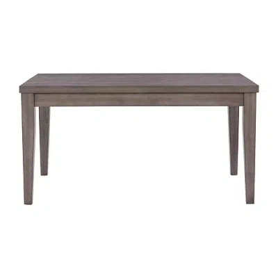 Corliving New York Dining Collection Rectangular Wood-top Dining Table In Gray