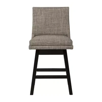 Signature Design By Ashley Tallenger 2-pc. Counter Height Upholstered Swivel Bar Stool In Gray