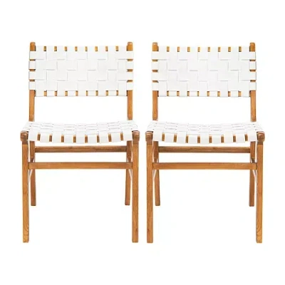 Safavieh Taika Dining Collection 2-pc. Upholstered Dining Chair In White