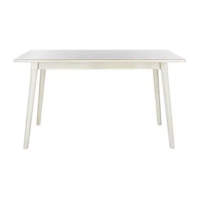 Safavieh Tia Collection Rectangular Wood-top Dining Table In White
