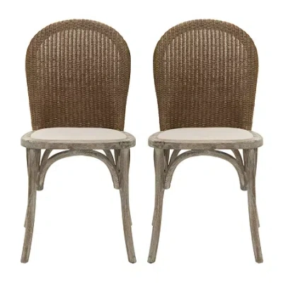 Safavieh Kioni Dining Collection 2-pc. Upholstered Dining Chair In Sand
