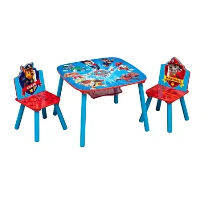 Paw Patrol Kids Table And Chair Set With Storage In Blue