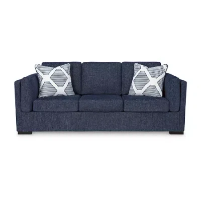 Signature Design By Ashley Evansley Sofa In Blue