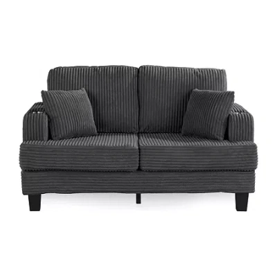Furniture Of America Furniture Of Americ Kasin Upholstered Loveseat In Gray