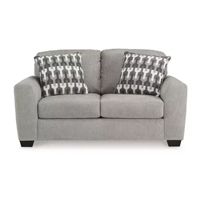 Signature Design By Ashley Avenal Park Loveseat In Gray In Gray
