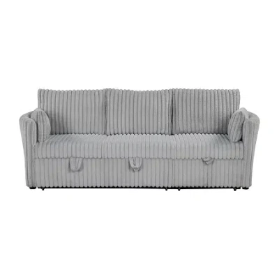 Furniture Of America Bond Upholstered Sofa In Gray