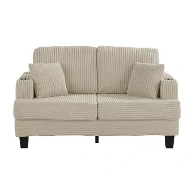 Furniture Of America Furniture Of Americ Kasin Upholstered Loveseat In Sand
