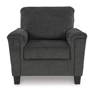 Signature Design By Ashley Erinslane Upholstered Arm Chair In Black