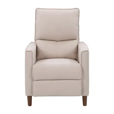 Corliving Alder Track-arm Manual Recliner In Sand