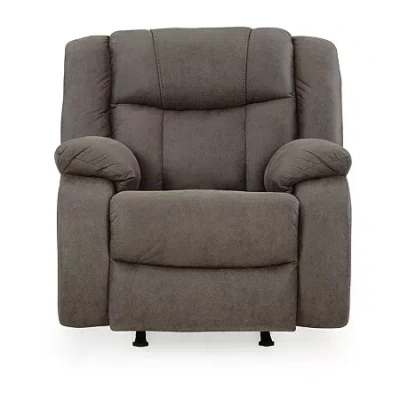 Signature Design By Ashley First Base Manual Recliner In Brown