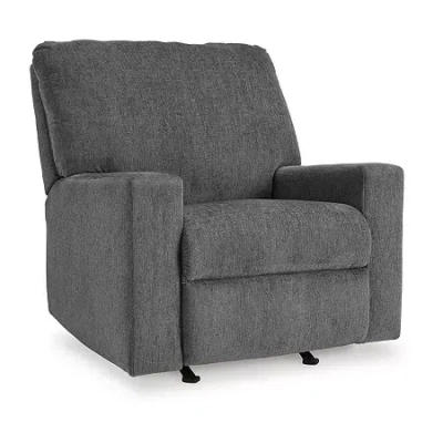 Signature Design By Ashley Rannis Manual Recliner In Gray