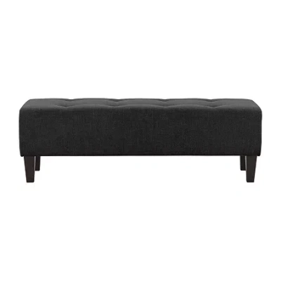 Corliving Rosewell Tufted Bench In Gray