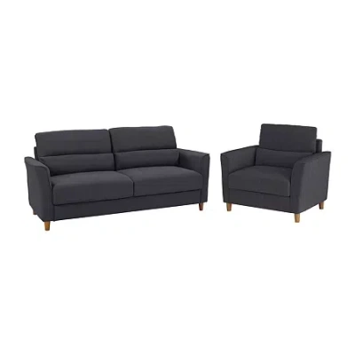 Corliving Georgia 2-pc. Cushioned Seating Set In Gray
