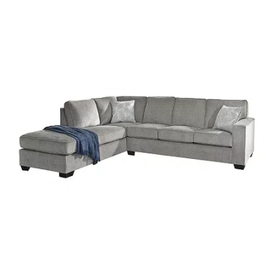 Signature Design By Ashley Altari Right-arm Sectional Sofa Sleeper In Gray