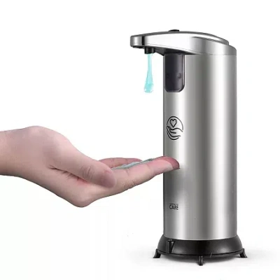 Commercial Cool Touchless Soap Dispenser In Silver
